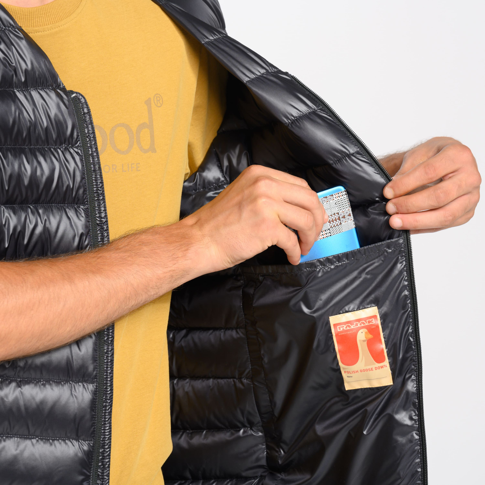 Men's down vest - Shadow V Neck Men