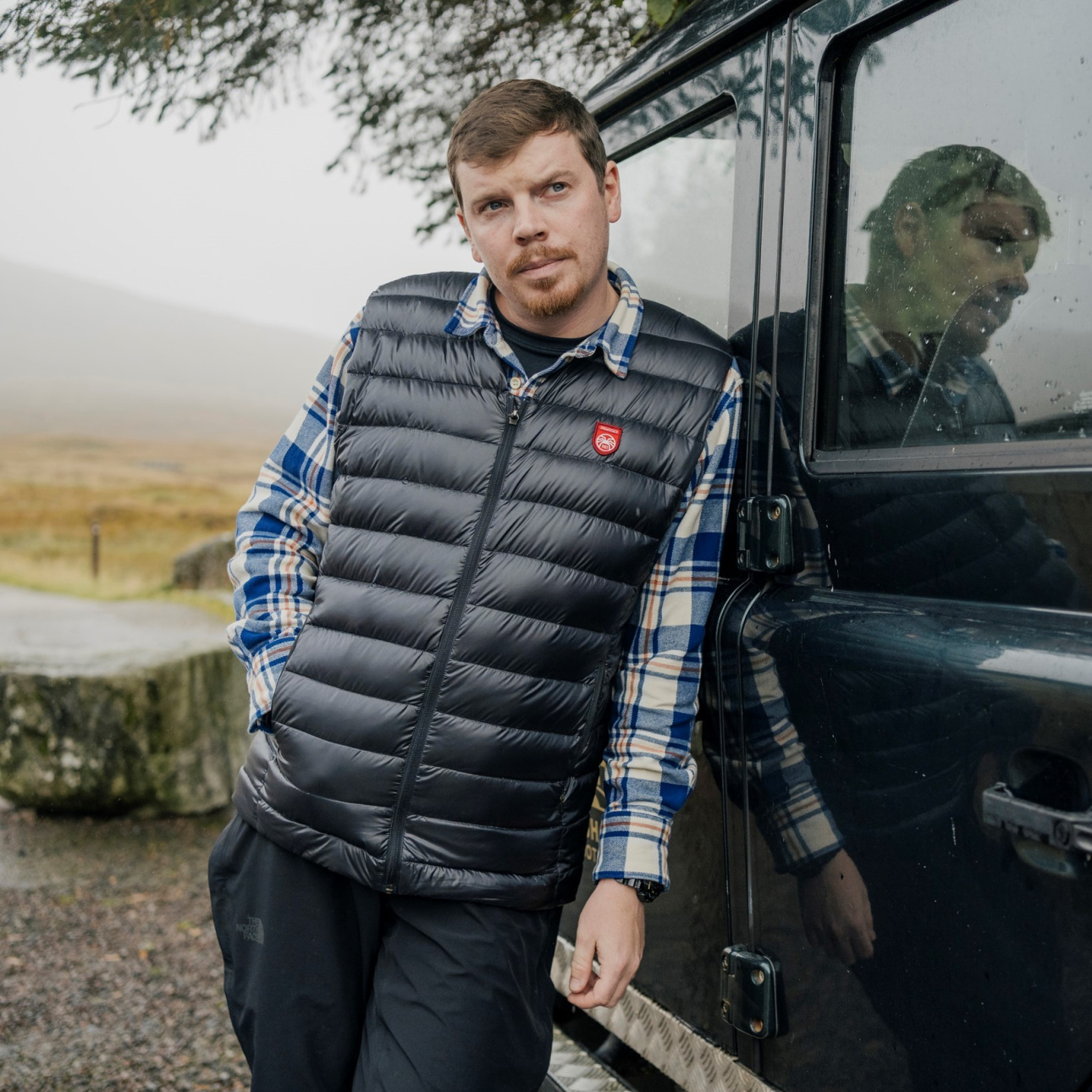 Men's down vest - Shadow V Neck Men