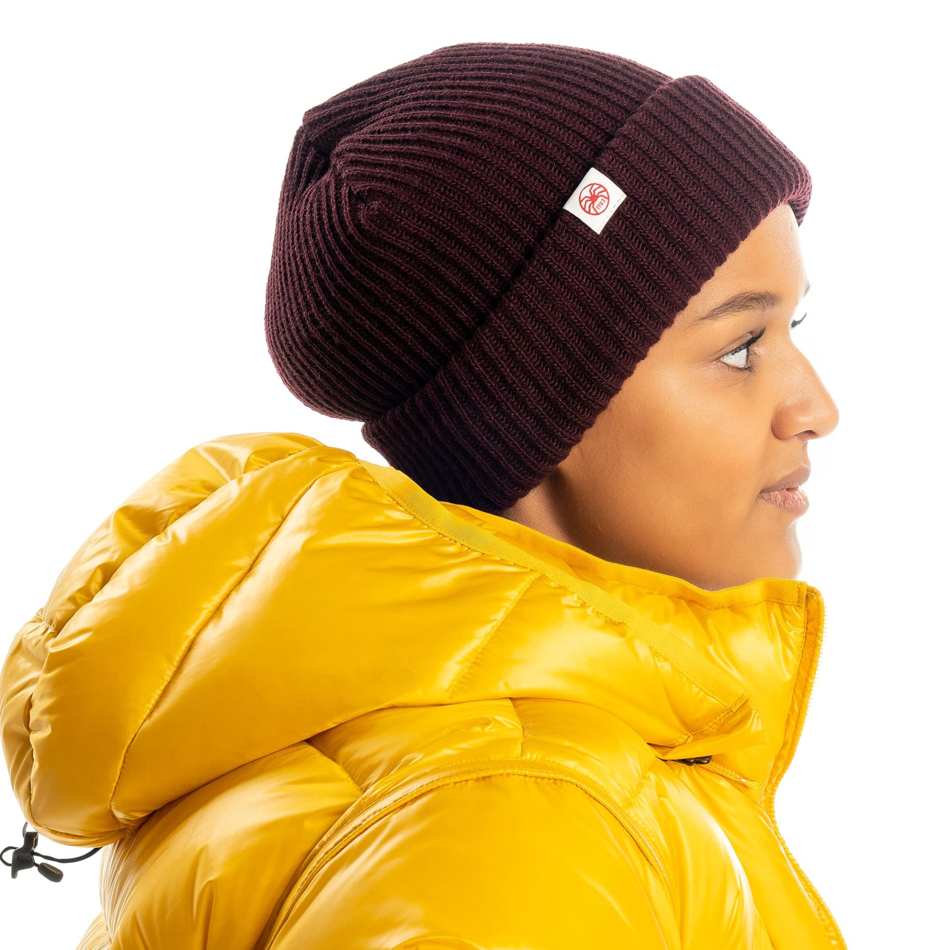 Burgundy beanie hat - Wooly Burgundy