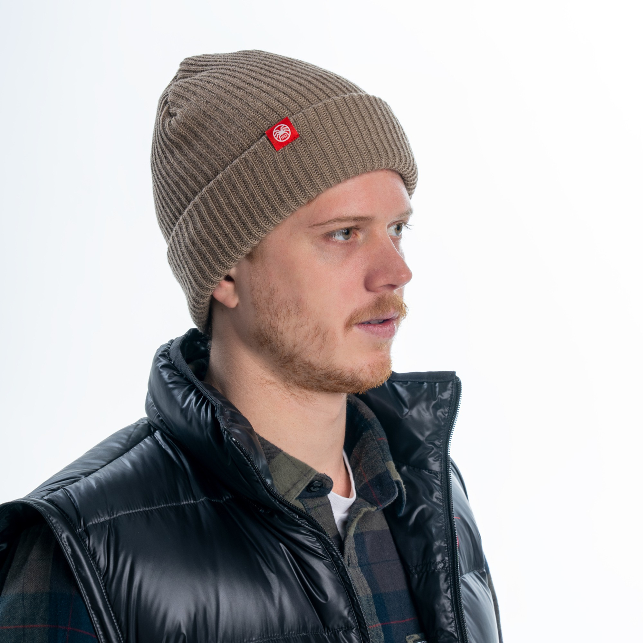 Brown beanie hat - Wooly Tan