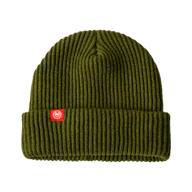 Green beanie hat - Wooly Olive