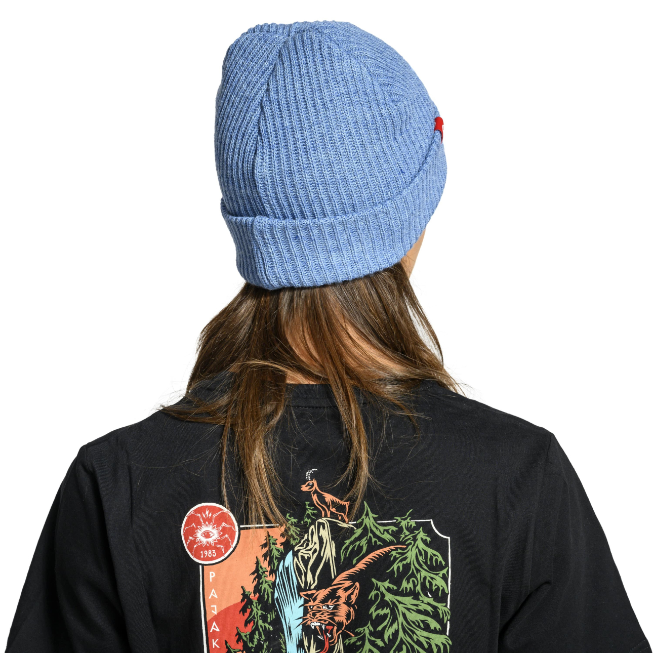 Blue beanie hat - Wooly Denim